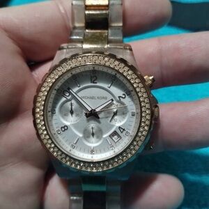 Michael Kors Gold and Silver Women's Watch Need Battery